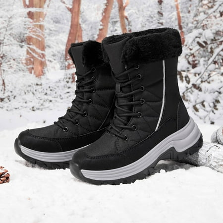 Christmas Fashion Women Winter Water Proof Flat Lace Up Keep Warm Snow Boots Comfortable Mid Boots Shoes
Christmas Fashion Women Winter Water Proof Flat Lace Up Keep Warm Snow Boots Comfortable Mid Boots Shoes
