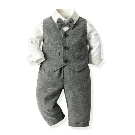 THE WILD Casual Pretty Toddler Baby Boys Gentleman Bow Tie Solid T-Shirt Tops+Suspender Pants Outfits
THE WILD Casual Pretty Toddler Baby Boys Gentleman Bow Tie Solid T-Shirt Tops+Suspender Pants Outfits