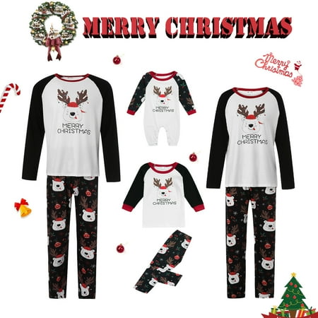 Christmas Family Matching Pajamas Sets Raglan Tops + Pants Xmas Sleepwear Holiday Loungewear Jammies Pjs Outfit
Christmas Family Matching Pajamas Sets Raglan Tops + Pants Xmas Sleepwear Holiday Loungewear Jammies Pjs Outfit