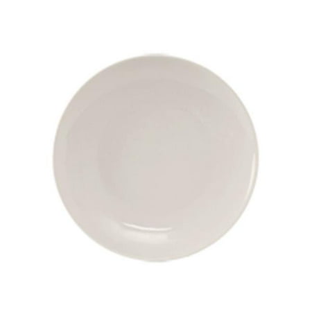 Tuxton VEA-095 Vitrified China Plate Eggshell - 9.625 in. - 2 Dozen