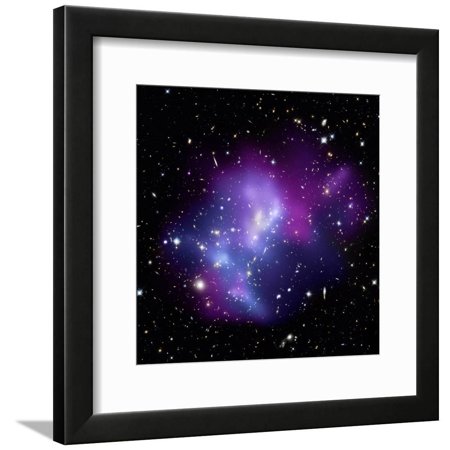Galaxy Cluster MACS J0717 Framed Print Wall Art