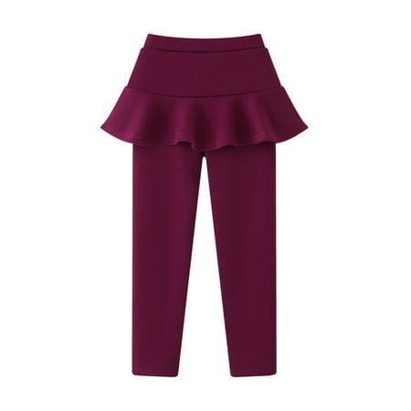 GYRATEDREAM Kid Girls Footless Leggings with Ruffle Tutu Skirt Fleece Lined Warm Thick Pantskirt Pants Tights 3-11 Years
GYRATEDREAM Kid Girls Footless Leggings with Ruffle Tutu Skirt Fleece Lined Warm Thick Pantskirt Pants Tights 3-11 Years