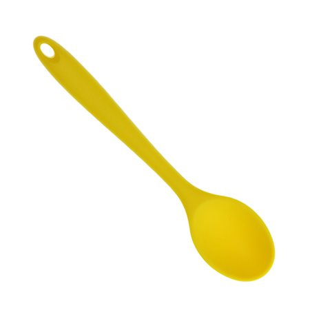 Creative Silic Spoon Tablespoon Soup Ladle Kitchen Table Cutlery Yellow