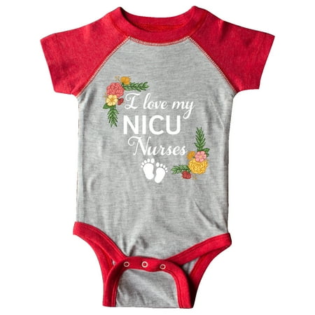 Inktastic I Love My NICU Nurses with Baby Footprints and Flowers Gift Baby Boy or Baby Girl Bodysuit
Inktastic I Love My NICU Nurses with Baby Footprints and Flowers Gift Baby Boy or Baby Girl Bodysuit