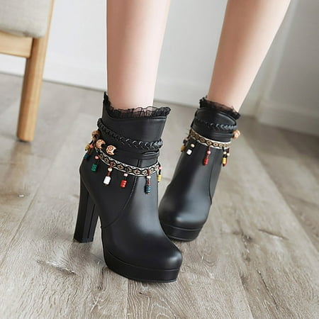 Cathalem Women Ankle Boots In Autumn Fashion Simple National Style Large Waterproof Platform Leopard Boots Women Size 7 Black 7
Cathalem Women Ankle Boots In Autumn Fashion Simple National Style Large Waterproof Platform Leopard Boots Women Size 7 Black 7