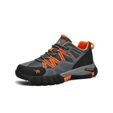 Lacyhop Mens Trail Sneakers Low Top Trekking Shoe Outdoor Hiking Shoes Sports Lace Up Trainers Breathable Anti-Slip Athletic Sneaker Gray 7.5
Lacyhop Mens Trail Sneakers Low Top Trekking Shoe Outdoor Hiking Shoes Sports Lace Up Trainers Breathable Anti-Slip Athletic Sneaker Gray 7.5