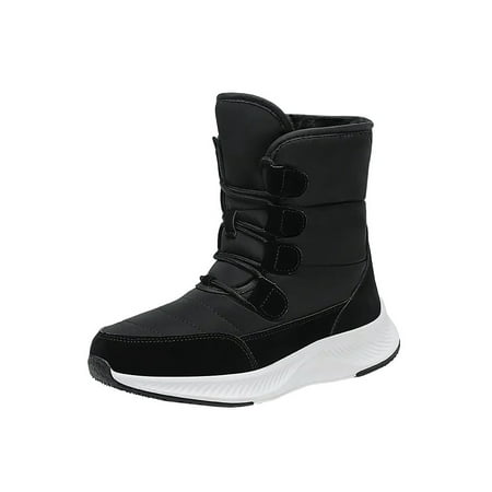 Ritualay Womens Comfort Winter Warm Shoes Non-slip Plush Lined Travel Walking Pull On Mid Calf Boot Black 8.5
Ritualay Womens Comfort Winter Warm Shoes Non-slip Plush Lined Travel Walking Pull On Mid Calf Boot Black 8.5