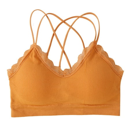 opvise Women Bra Lace Patchwork Seamless Cross Strap Anti-exposed Support Breast Wireless Elastic Lady Brassiere Inner Wear Clothes Skin
opvise Women Bra Lace Patchwork Seamless Cross Strap Anti-exposed Support Breast Wireless Elastic Lady Brassiere Inner Wear Clothes Skin