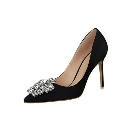 UKAP Women Pumps Rhinestone Stiletto Heels Pointy Toe Dress Pump Sexy Shoes Womens Heeled Sandals High Heel Comfort Black 7.5
UKAP Women Pumps Rhinestone Stiletto Heels Pointy Toe Dress Pump Sexy Shoes Womens Heeled Sandals High Heel Comfort Black 7.5