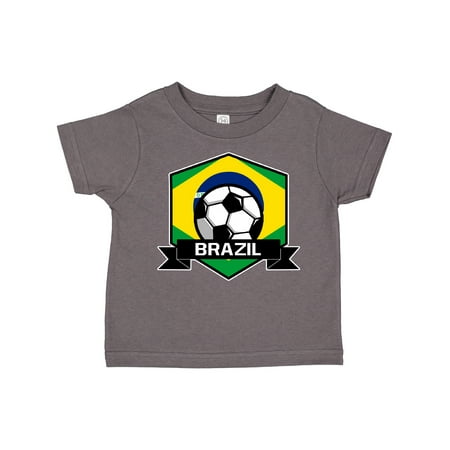 Inktastic Soccer Brazil Flag Banner Gift Toddler Boy or Toddler Girl T-Shirt