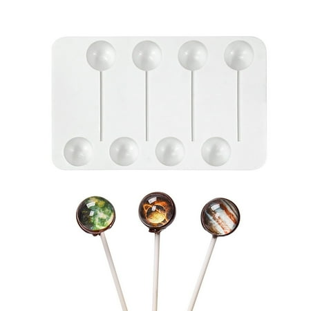 8-Capacity Lollipop Silicone Mold Semicircular Starry Sky Lollipop Mold DIY Chocolate Cheese Lollipop Mold For Christmas Parties
8-Capacity Lollipop Silicone Mold Semicircular Starry Sky Lollipop Mold DIY Chocolate Cheese Lollipop Mold For Christmas Parties