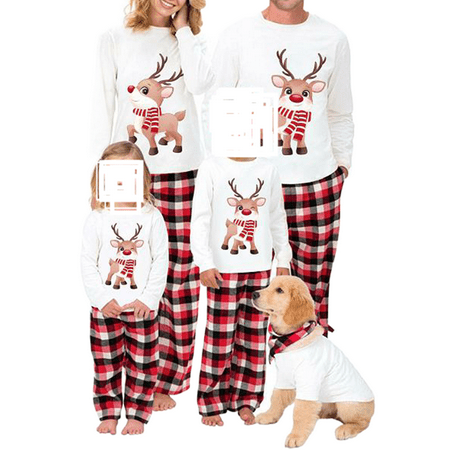Eyicmarn Family Matching Christmas Pajamas Set Cotton Xmas Deer Holiday Pajamas Sleepwear Dad Mom Kids PJs
Eyicmarn Family Matching Christmas Pajamas Set Cotton Xmas Deer Holiday Pajamas Sleepwear Dad Mom Kids PJs