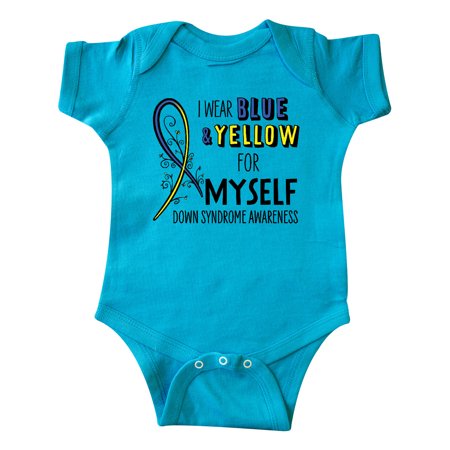 Inktastic I Wear Blue and Yellow for Myself- Down Syndrome awareness Gift Baby Boy or Baby Girl Bodysuit
Inktastic I Wear Blue and Yellow for Myself- Down Syndrome awareness Gift Baby Boy or Baby Girl Bodysuit
