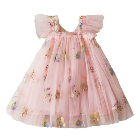 Yzengfg Toddler Girls Sleeveless Butterfly Embroidered Flowers With Wing Tie Tulle Holiday Party Performance Clothes Dress Dance Party Dresses Clothes Girls Dresses 3-4 Years
Yzengfg Toddler Girls Sleeveless Butterfly Embroidered Flowers With Wing Tie Tulle Holiday Party Performance Clothes Dress Dance Party Dresses Clothes Girls Dresses 3-4 Years