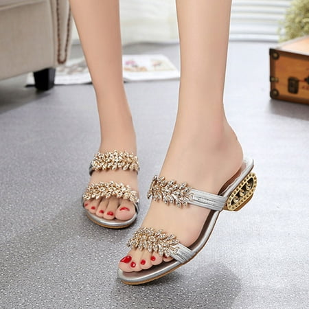 HOMBOM Flat Sandals For Women Woman s Spring Summer Fashion Rhinestones Sequins Chunky Heel Sandals Slippers Shoes
HOMBOM Flat Sandals For Women Woman s Spring Summer Fashion Rhinestones Sequins Chunky Heel Sandals Slippers Shoes