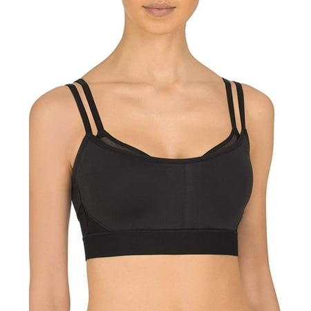 NATORI Black Gravity Contour High Impact Sports Bra US 32D UK 32D NWOT