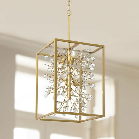 Possini Euro Design Light Brass Gold Pendant Chandelier 15 1/4 Wide Modern Clear Crystal 4-Light Fixture for Dining Room House
Possini Euro Design Light Brass Gold Pendant Chandelier 15 1/4 Wide Modern Clear Crystal 4-Light Fixture for Dining Room House