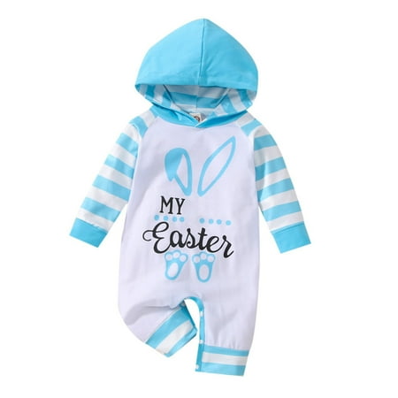 YWLINK Toddler Kids Baby Boy Girl Romper Striped Long Sleeve Bodysuit Easter Prints Button Down Hooded Jumpsuit Fall Winter Outfit
YWLINK Toddler Kids Baby Boy Girl Romper Striped Long Sleeve Bodysuit Easter Prints Button Down Hooded Jumpsuit Fall Winter Outfit