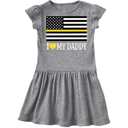 Inktastic Dispatcher Dad Emergency Services Gift Toddler Girl Dress