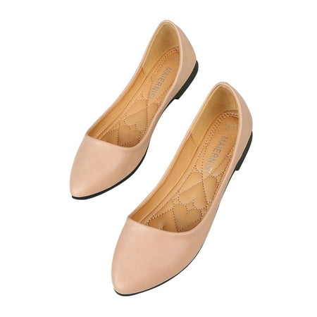 Lacyhop Womens Flats Pointed Toe Ballet Flat Bowknot Shoes Party Fashion Dress Shoe Non-Slip Slip On Khaki 5
Lacyhop Womens Flats Pointed Toe Ballet Flat Bowknot Shoes Party Fashion Dress Shoe Non-Slip Slip On Khaki 5
