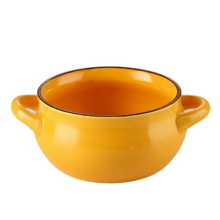 NUOLUX 1Pc Double Handle Ceramic Soup Bowl Restaurant Rice Dessert Bowl Pudding Bowl
NUOLUX 1Pc Double Handle Ceramic Soup Bowl Restaurant Rice Dessert Bowl Pudding Bowl
