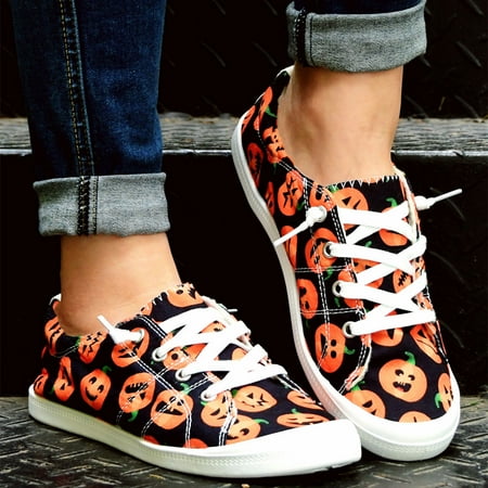 eczipvz Shoes for Women Womens Canvas Shoes Casual Cute Sneakers Low Cut Lace up Fashion Comfortable for Walking