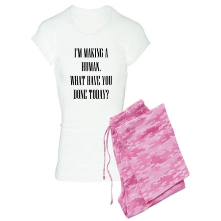 CafePress - IM MAKING A HUMAN WHAT HAVE TODAY Pajamas - Women s Light Pajamas