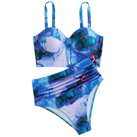 Underwire Swim Halter Front Swimwear Push Ruched Swimsuit Print Up High Two Piece Tops+Shorts Women Halter Wrap Bikini Retro Piece Bathing Suit Shorts Women Swim Top Crop Swimsuit Sports Bra Top
Underwire Swim Halter Front Swimwear Push Ruched Swimsuit Print Up High Two Piece Tops+Shorts Women Halter Wrap Bikini Retro Piece Bathing Suit Shorts Women Swim Top Crop Swimsuit Sports Bra Top