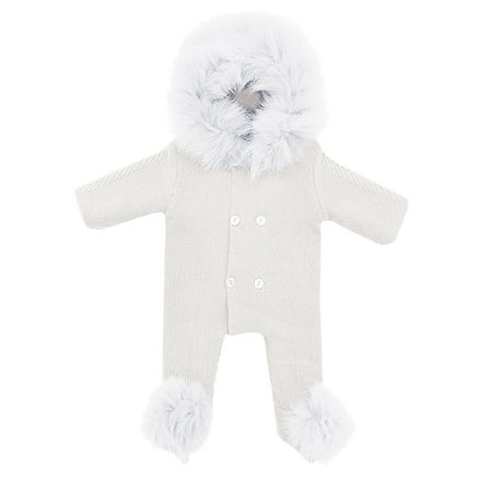 TUOBARR Baby Long Romper Hooded Double Breasted One-piece Solid Color Baby Romper White (0-24Months)
TUOBARR Baby Long Romper Hooded Double Breasted One-piece Solid Color Baby Romper White (0-24Months)