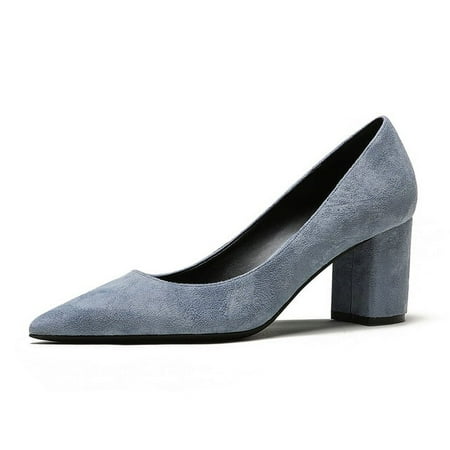 YCNYCHCHY Women Kid Suede Leather Thick High Heels New Casual Office Pumps Classic Black Pink Blue Pumps For Ladies Shoes Big Size
YCNYCHCHY Women Kid Suede Leather Thick High Heels New Casual Office Pumps Classic Black Pink Blue Pumps For Ladies Shoes Big Size