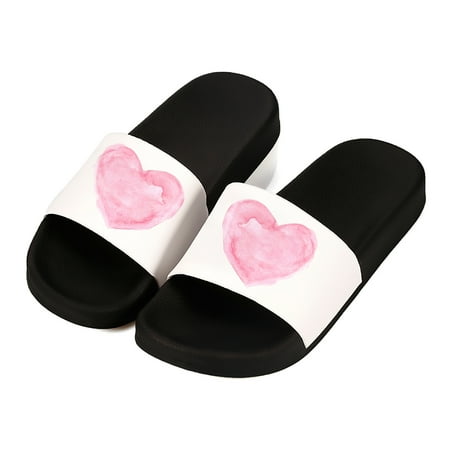 Noozuo Women Slide Sandals Slippers Slip on Loving Heart Printed Shoes Soft Lightweight Quick Dry Open Toe Black size 5.5
Noozuo Women Slide Sandals Slippers Slip on Loving Heart Printed Shoes Soft Lightweight Quick Dry Open Toe Black size 5.5