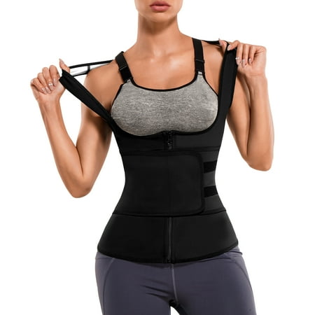 KUMAYES Body Shaper for Women Waist Trainer Sweat Vest Slimming Sauna Suit Zipper Adjustable Waist Trimmer Belts
KUMAYES Body Shaper for Women Waist Trainer Sweat Vest Slimming Sauna Suit Zipper Adjustable Waist Trimmer Belts