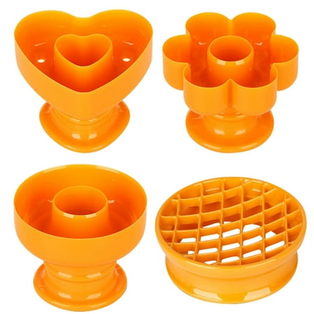 NUOLUX 4 Pcs Bread Molds Convenient Craft Molds Plastic Baking Accessories (Orange)