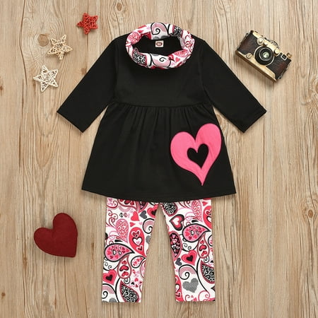 Honeeladyy Baby Girl Christmas Outfit Kids Long Sleeve Dress Tops Long Pant Cute Fall Winter Spring Clothing Set with Scarf New Year Gift Black 3-4Years
Honeeladyy Baby Girl Christmas Outfit Kids Long Sleeve Dress Tops Long Pant Cute Fall Winter Spring Clothing Set with Scarf New Year Gift Black 3-4Years