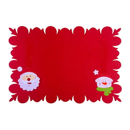 Christmas Decorations Table Top Christmas Table Mat Knife and Fork Cushion 2PC Placemat cloth A
Christmas Decorations Table Top Christmas Table Mat Knife and Fork Cushion 2PC Placemat cloth A