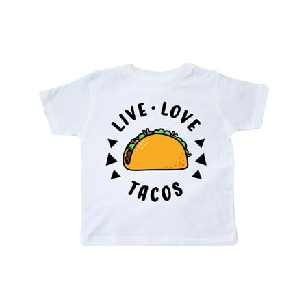Inktastic Live Love Tacos Gift Toddler Boy or Toddler Girl T-Shirt