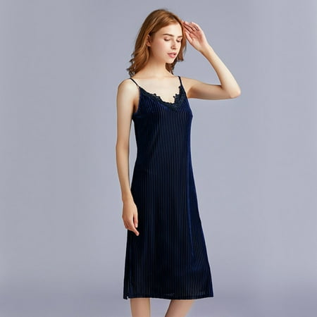 Women s V Neck Lace Trim Velvet Cami Sleepwear Dress Nightgown, Women s Nightgown Short Sleeve Sleepwear Comfy Sleep Pleated Scoopneck Nightshirt S-XXL
Women s V Neck Lace Trim Velvet Cami Sleepwear Dress Nightgown, Women s Nightgown Short Sleeve Sleepwear Comfy Sleep Pleated Scoopneck Nightshirt S-XXL