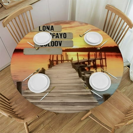 Orinice Sunset Round Table Cover Stain Resistant Washable Indoor Outdoor Tablecloth Kitchen Dining Wedding Parties Elastic Edge 100% Polyester Fiber 31-35
Orinice Sunset Round Table Cover Stain Resistant Washable Indoor Outdoor Tablecloth Kitchen Dining Wedding Parties Elastic Edge 100% Polyester Fiber 31-35