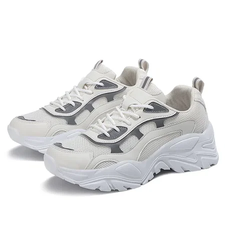 Women‘s Chunky Sneakers Mesh Faux Leather Breathable Low Top Lace Up Round Toe Non Slip Shoes
Women‘s Chunky Sneakers Mesh Faux Leather Breathable Low Top Lace Up Round Toe Non Slip Shoes
