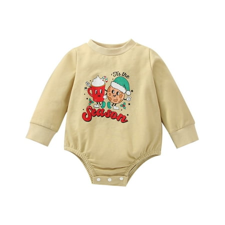Meihuida Baby Girl Boy Romper Long Sleeve Round Neck Cartoon Biscuit Print Spring Fall Short Jumpsuit
Meihuida Baby Girl Boy Romper Long Sleeve Round Neck Cartoon Biscuit Print Spring Fall Short Jumpsuit