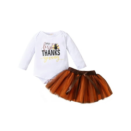 Gwiyeopda Newborn Baby Girl My 1st Thanksgiving Outfit Long Sleeve Romper Tutu Skirt Clothes Set
Gwiyeopda Newborn Baby Girl My 1st Thanksgiving Outfit Long Sleeve Romper Tutu Skirt Clothes Set
