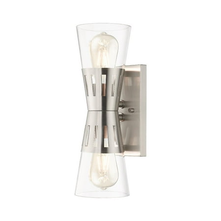 Livex Lighting 18172 Bennington 2 Light 5 Tall Bathroom Sconce - Nickel
Livex Lighting 18172 Bennington 2 Light 5 Tall Bathroom Sconce - Nickel