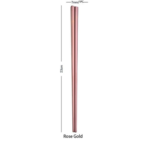 Pgeraug chopsticks 1Pair Stainless Steel Tableware Colorful Length 23cm Chopsticks Tableware Rose Gold
Pgeraug chopsticks 1Pair Stainless Steel Tableware Colorful Length 23cm Chopsticks Tableware Rose Gold