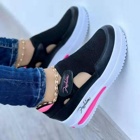 Fashion Large Size Casual Shoes Women Spring New Platform Buckle Brock Shoes