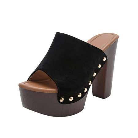Sandals Women Fashion Spring And Summer Women Sandals Thick Soled Heel Super High Heel Fish Mouth Solid Color Simple Style
Sandals Women Fashion Spring And Summer Women Sandals Thick Soled Heel Super High Heel Fish Mouth Solid Color Simple Style
