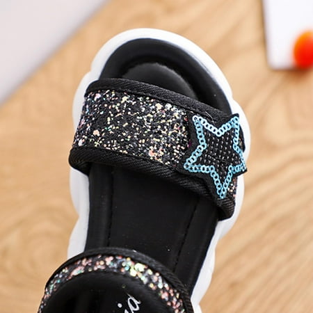 Girls Sandals Open Toe Cute Flats Dress Sandals Toddler Baby Infant Girls Sandals Star Sequin Children Beach Soft Shoes Slippers Black 18-24 Months
Girls Sandals Open Toe Cute Flats Dress Sandals Toddler Baby Infant Girls Sandals Star Sequin Children Beach Soft Shoes Slippers Black 18-24 Months