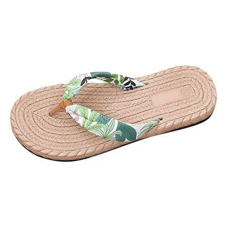 Youmylove Women Flip Flops Fashion Summer Flower Linen Bohemian Slippers Lightweight Comfortable Flip Flop Leisure Comfort Cozy Daily Walking
Youmylove Women Flip Flops Fashion Summer Flower Linen Bohemian Slippers Lightweight Comfortable Flip Flop Leisure Comfort Cozy Daily Walking