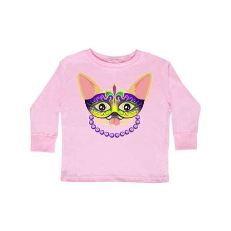 Inktastic Mardi Gras Party Chihuahua Dog Gift Toddler Toddler Girl Long Sleeve T-Shirt