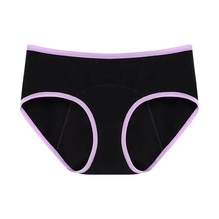 NKOOGH Pure Cotton Leakproof Underwear Color Splicing Breathable Bottoms Calzoncillos Women Breathable Underpants Purple S
NKOOGH Pure Cotton Leakproof Underwear Color Splicing Breathable Bottoms Calzoncillos Women Breathable Underpants Purple S