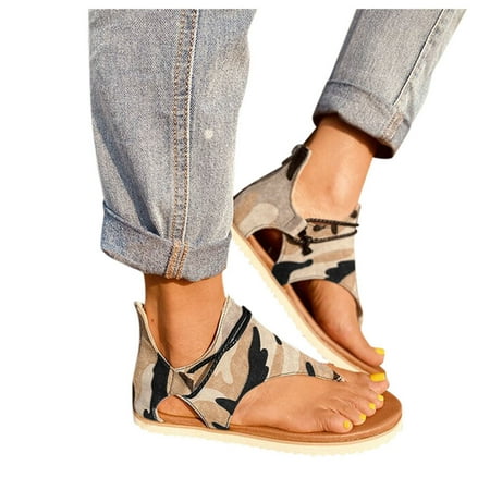 Posh Gladiator Sandals for Women Comfy Flat Sandals Vintage Summer Vintage Flip Flop Flat Sandals with Zipper
Posh Gladiator Sandals for Women Comfy Flat Sandals Vintage Summer Vintage Flip Flop Flat Sandals with Zipper